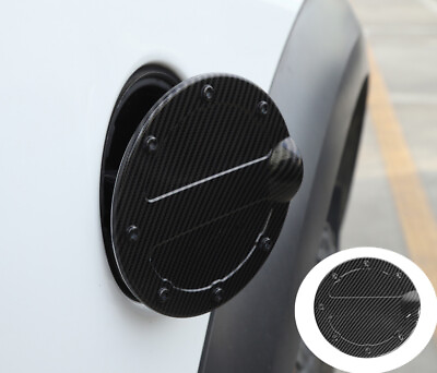 #ad Carbon Fiber Gas Door Cover Fuel Tank Door Trim For Ford F150 Raptor 2009 2014