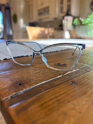 #ad Brand New Women#x27;s Silhouette eyeglass frame SPX 1597 Aqua color