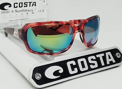 #ad COSTA DEL MAR tortoise green mirror ISABELA polarized 580P sunglasses NEW IN BOX $119.99