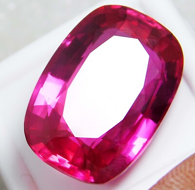#ad Certified 35.40 Ct Natural Pink Ruby Cushion Cut Stunning Loose Gemstone P