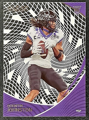 #ad Quentin Johnston 2023 Chronicles Clear Vision Draft Picks RC #7 LA Chargers TCU