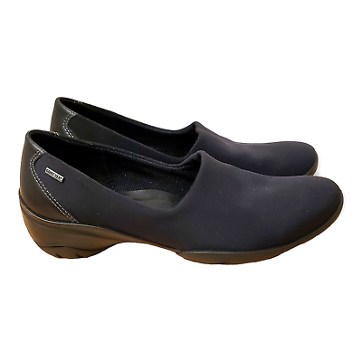 #ad Ecco Rise GTX Goretex Black Leather Clog Womens Shoes Size 6.5US 37EU