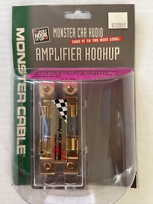 #ad Monster Cable Car Audio Gold Amplifier Fuse Block 30 Amp Gold Fuse 1995