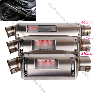 #ad 51mm Motorcycle Exhaust Tips Rear Escape Tube Modify Muffler Pipe For Universal