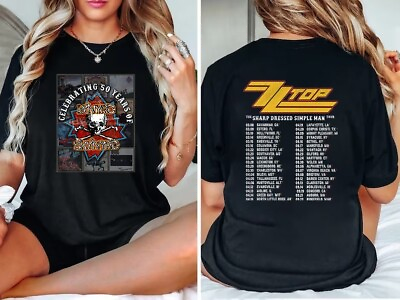 #ad Lynyrd Skynyrd ZZ Top Tour 2024 ShirtSharp Dressed Simple Man US Tour All Size $20.95