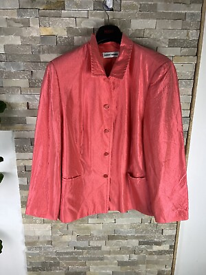 #ad Gerry Weber women’s Size 20 Pink Metallic Coat Jacket