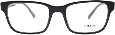 #ad New Prada PR06RV Eyeglasses 1AB 1O1 Black 55 18 145