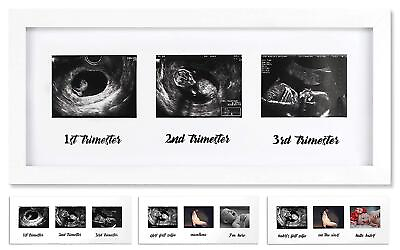 #ad Triple Sonogram Pregnancy Frame Baby Ultrasound Picture Frame for Expecting...