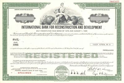 #ad International Bank for Reconstruction and Development 1970 dated Very Rare Spe