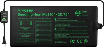 #ad VIVOSUN 10quot;x20.75quot;Seedling Heat Mat w Built in Temperature ControllerWaterproof