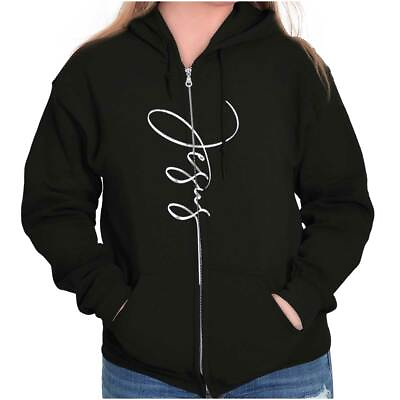 #ad Jesus Christ Stylish Fashion Religious Gift Womens Zip Hooded Sweatshirt Hoodie