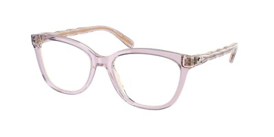 #ad Coach HC6186 Women#x27;s Plastic Eyeglass Frame 5679 Transparent Lilac 53 17 w Case
