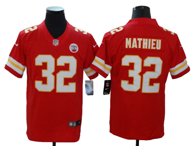 #ad Kansas Chiefs #32 Tyrann Mathieu Adult Men#x27;s Red Fully Stitched Old Jersey NWT