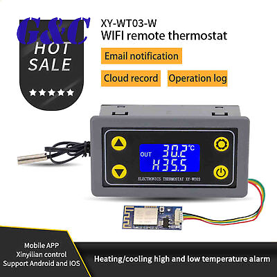 #ad High Precision Remote WIFI Thermostat Digital Temperature Controller Module