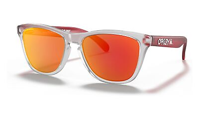 #ad OO9013 J0 Mens Oakley Frogskins CNY 2020 Sunglasses Clear Red Prizm Ruby $84.99
