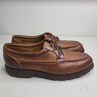 #ad Allen Edmonds Life Styles Vibram Shoes Mens Brown Sz 11.5 B Leather Lace Up USA $36.93