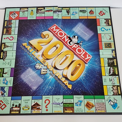 #ad Monopoly Folding Game Board Replacement 2000 Millennium 41295
