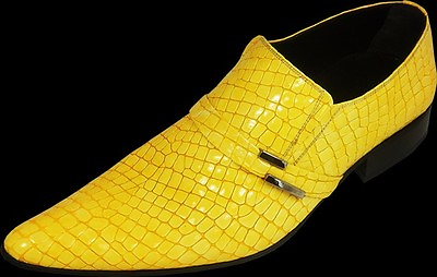 #ad Original Chelsy Italian Crocodile Designer Corn Cobs Yellow Slippers Handmade