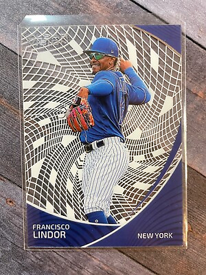 #ad 2022 Panini Chronicles Clear Vision Francisco Lindor #5 New York Mets