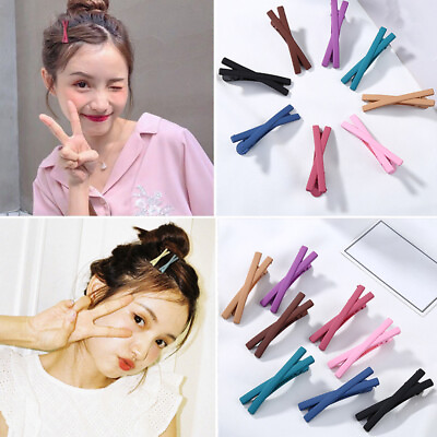 #ad Candy Color Bowknot Matte Hairpins Hair Clip Barrettes Fashion Hair Accessories