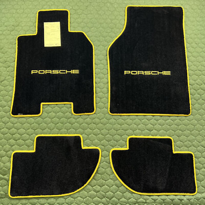 #ad Lloyd Mats LICENSED PORSCHE Floor Mats 1986 to 1991 Porsche 944 Yellow Binding