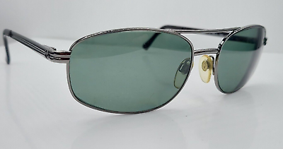 #ad Sergio Tacchini S.T. 1066 Gunmetal Pilot Metal Sunglasses Italy Frames ONLY