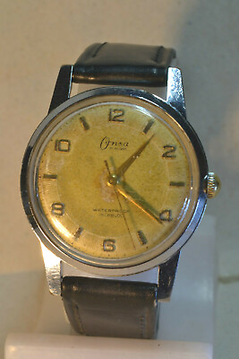 #ad quot;Onsaquot; 17J Rare cal.FHF 73 Vintage c.1961#x27;s Swiss Men#x27;s Wristwatch $63.96