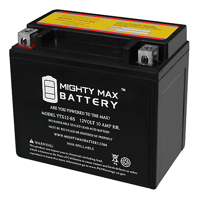 #ad Mighty Max YTX12 BS 12V 10AH Battery for ATV Motorcycle Scooter