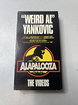 #ad Alapalooza: The Videos by Weird Al Yankovic VHS Feb 1994 Scotti Brothers