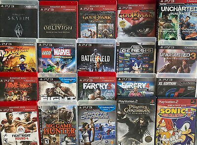 #ad SONY PLAYSTATION 3 amp; 2 games You pick discounts on multiple purchases