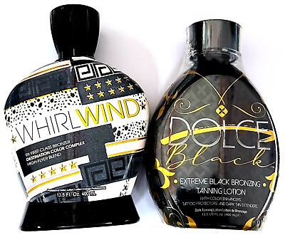 #ad Designer Skin Whirlwind 9X First Class Tanning Bed Lotion amp; DOLCE Black Bronzer
