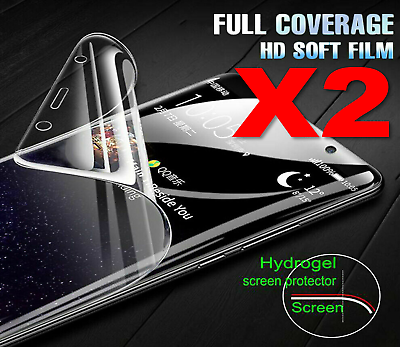 #ad 2* Premium Hydrogel Screen Protector Durable For S23 S22 S21 S20 Ultra