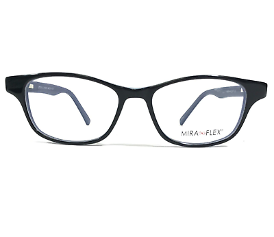#ad Miraflex Kids Eyeglasses Frames ZOEN C.YX001 Black Blue Square 49 16 130