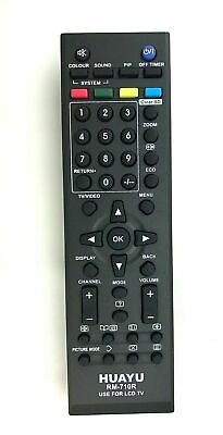 #ad Universal Remote Control Huayu RM 710R for JVC TV models CRT LCD DEL Replacement