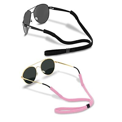 #ad Glasses Strap 2 PCS Sports Eyeglass Strap Adjustable Sunglasses Retainer fo...