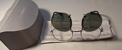#ad Oliver Peoples Sunglasses THE Soloist sg. 0006 Pewter Clear POLAR Flip Lens