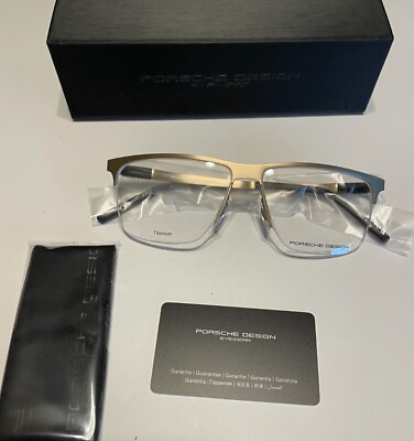 #ad NEW Porsche Design P 8287 D Gold Eyeglasses Porsche 8287 D 56mm $84.00
