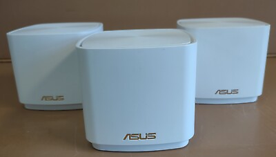 #ad ASUS ZenWiFi AX1800 Mini Mesh WiFi System 3 pack W Power Cords XD4R XD4N