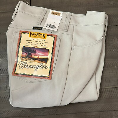 #ad Wrangler Wrancher Dress Jeans Putty White Pants 82PT NWT Mens Sizes 28 thru 32