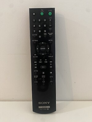 #ad Genuine Sony RMT D185P Remote Controller Preowned Tv Television Control DVD