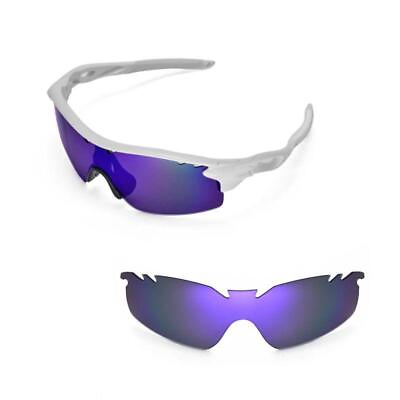 #ad Walleva Polarized Purple Vented Replacement Lenses for Oakley RadarLock XL