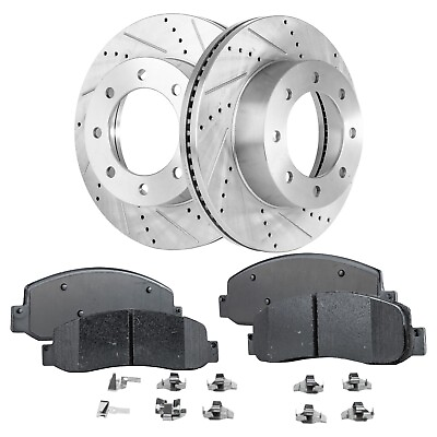 #ad Brake Disc and Pad Kit For 2012 2012 Ford F 350 Super Duty Front