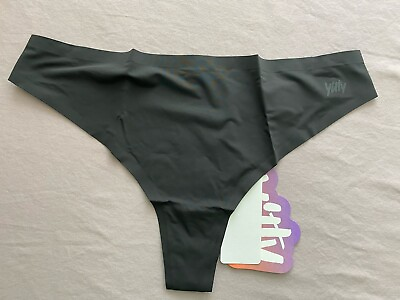 #ad Yitty Women#x27;s Smoothed Reality Mid Rise Thong Black Medium