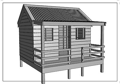 #ad CUBBY HOUSE PLAY HOUSE quot;Great Aussie Outback Stylequot; Building Plans V4