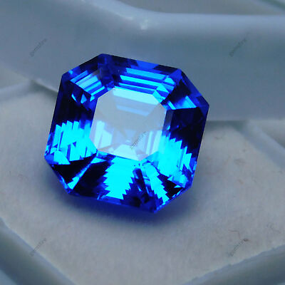 #ad Natural Tanzanite Blue Emerald Shape 10 Ct Certified Loose Gemstone $23.22