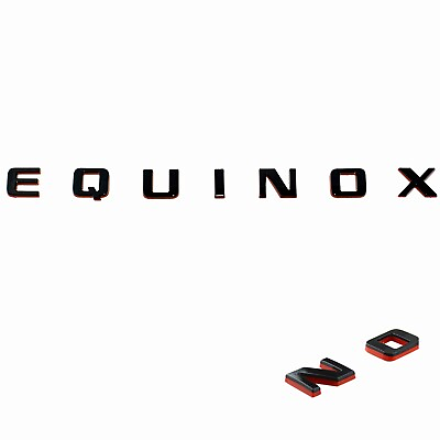 #ad 1x 2018 2020 Equinox Nameplate Emblem OEM Door Tailgate Badge Redline