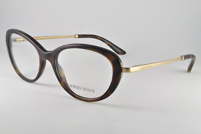 #ad Brand New Giorgio Armani Eyeglasses AR 7046 5089 Rx Authentic Havana Frame Case