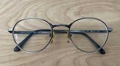 #ad Giorgio Armani 129 722 Eyeglasses Frames Only Silver Metal 48 21 135 Italy