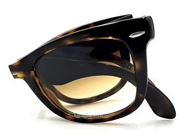 #ad Ray Ban Folding Wayfarer Havana 4105 710 Brown Sunglasses 50mm New $96.12
