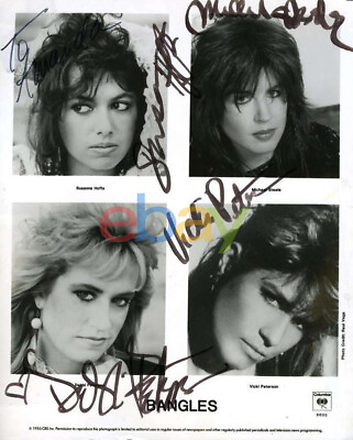 #ad THE BANGLES Signed 8x10 1986 Photo Autographed reprint